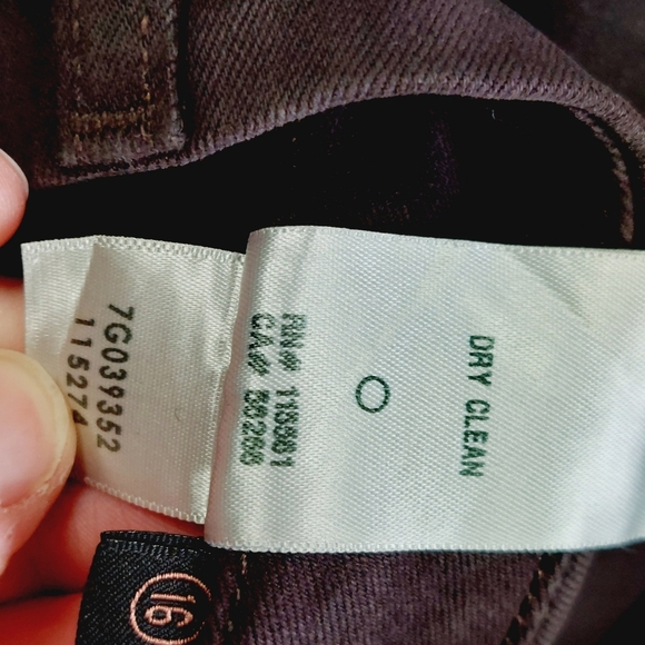 New 7 For All Mankind Burgundy Coated High Waist Ankle Skinny Jeans P3968 - Picture 10 of 11